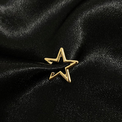 Earcuff Star de acero inoxidable en forma de estrella