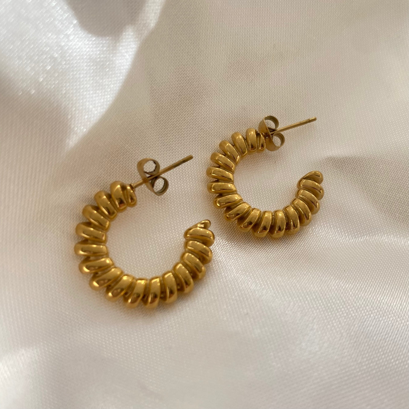 Aretes Zulema de acero inoxidable