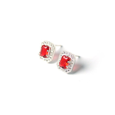 Aretes Afrodita con zirconia y plata 925 - AMATINA Joyería