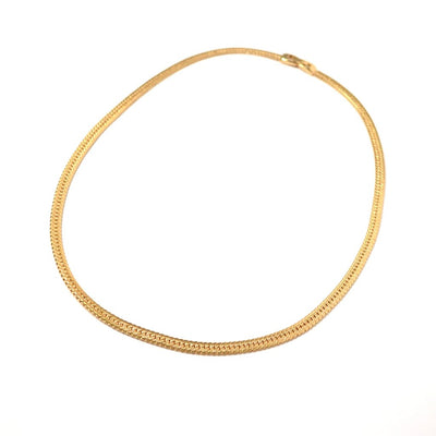 Collar Armenia estilo planchada con chapa de oro de 18K - AMATINA Joyería