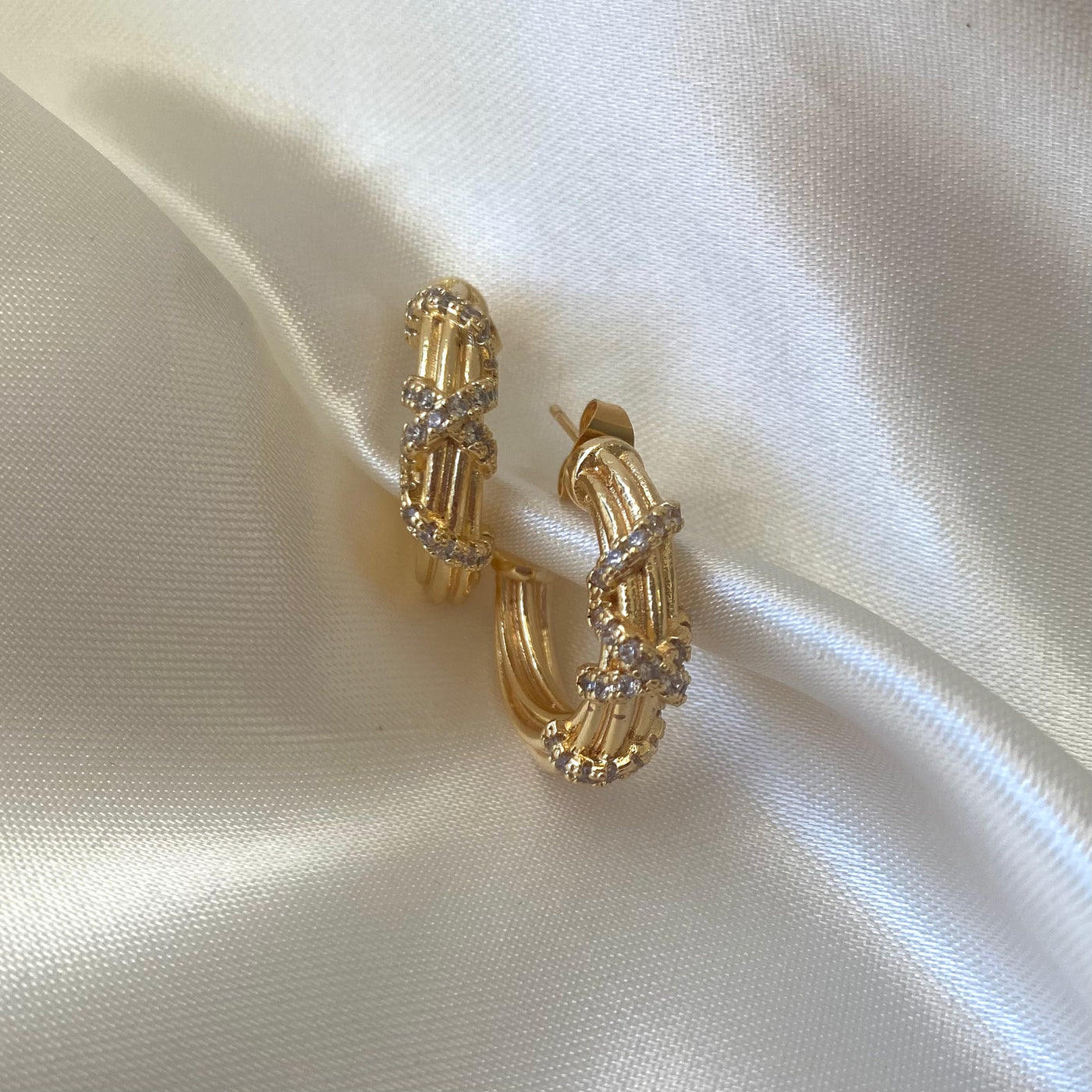 Arracadas Marisol con zirconias