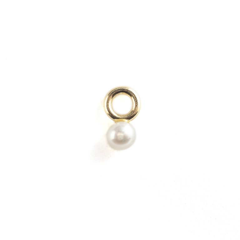 Piercing Abril de oro de 10K con perla - AMATINA Joyería