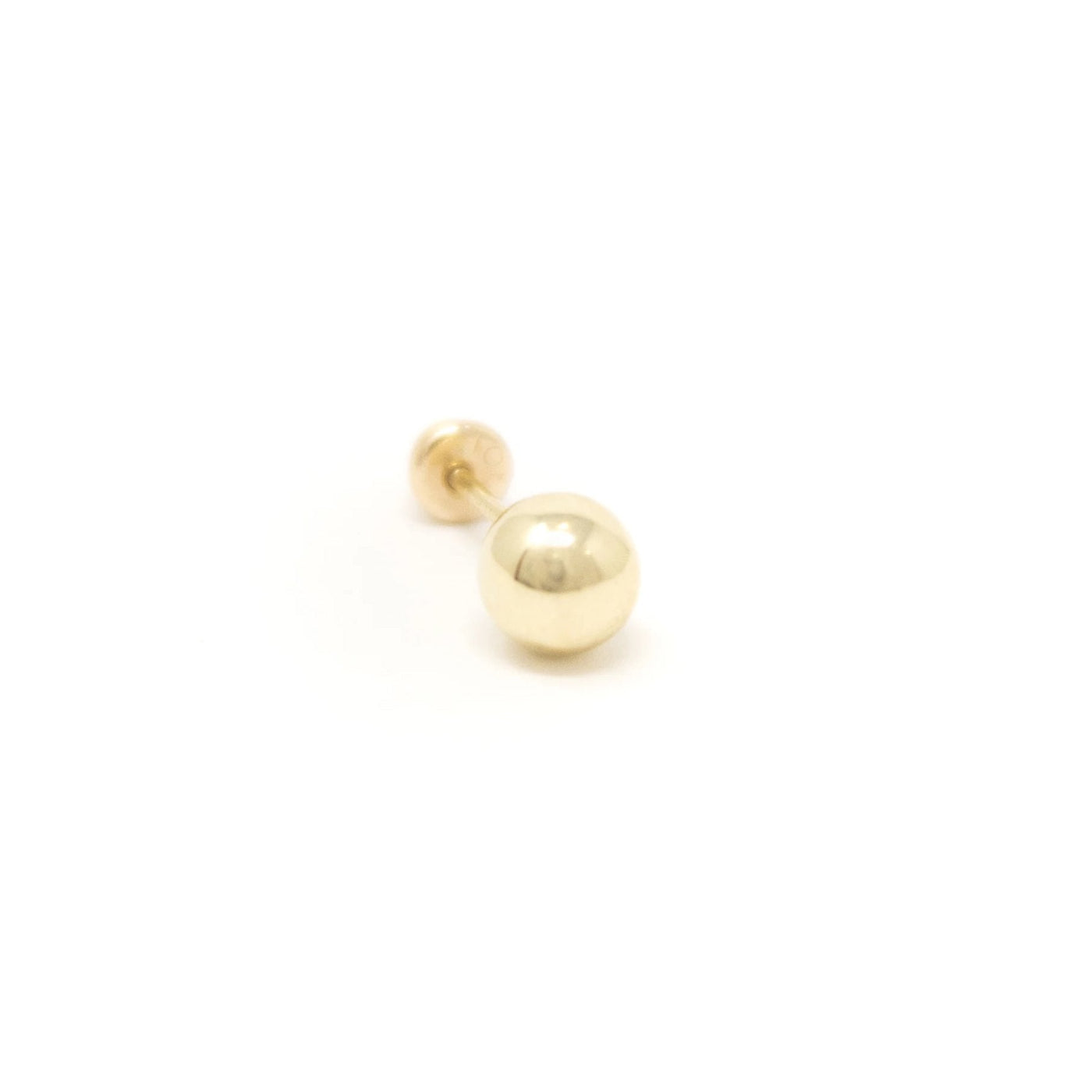 Piercing Andrea de oro de 10K en forma esfera - AMATINA Joyería