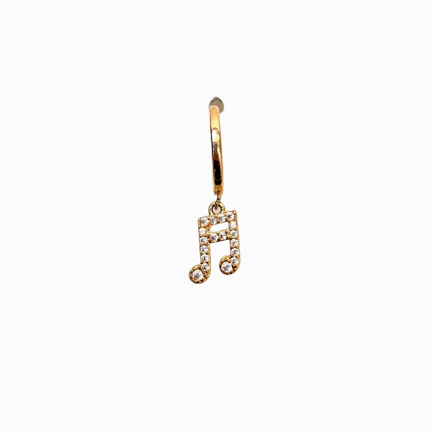 Piercing individual de figuras con poste de plata y chapa de oro de 14K - AMATINA Joyería